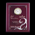 Rosewood Hammond High Gloss Piano Finish Plaque w/ Clock (8"x10")